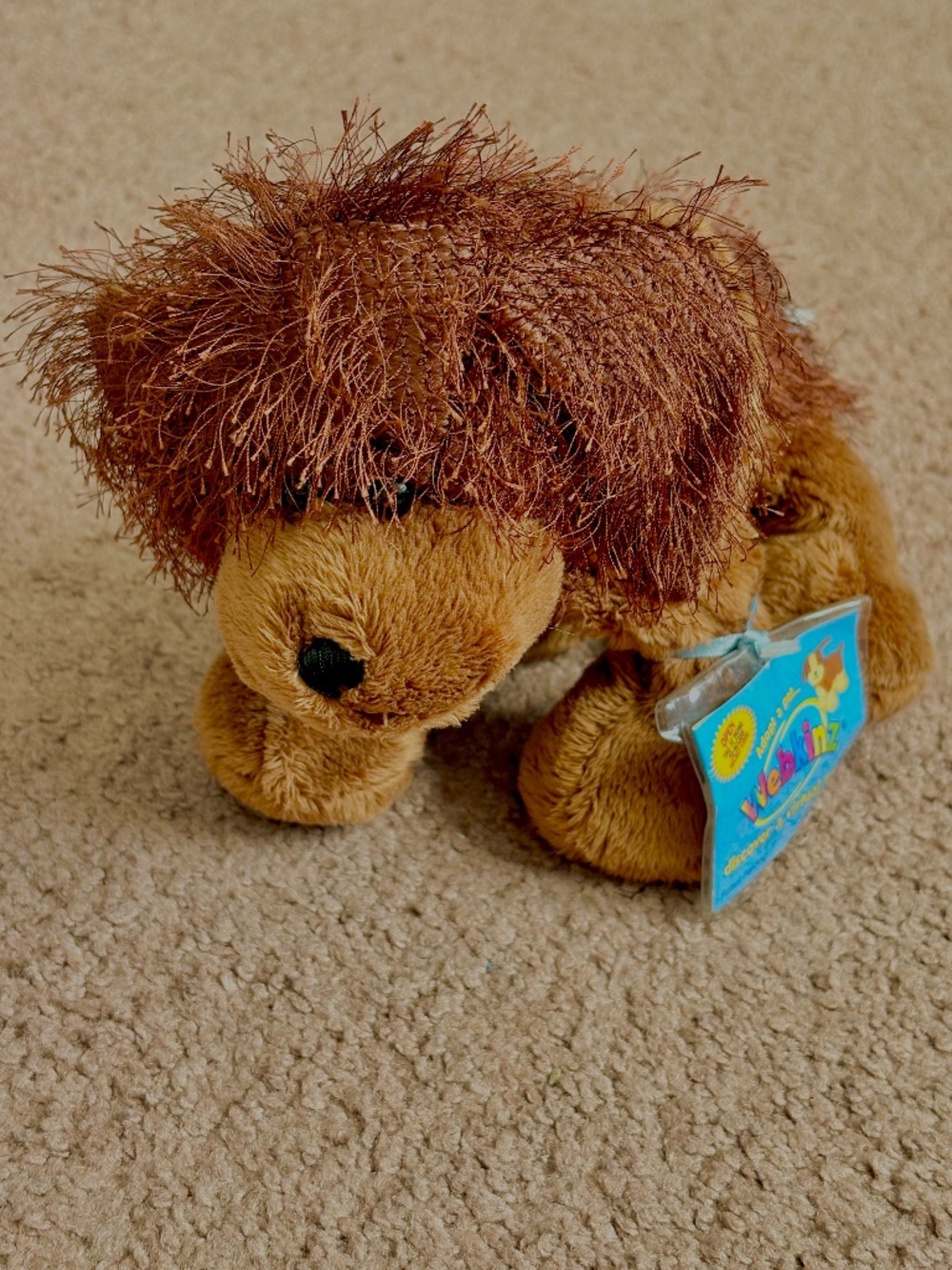 Webkinz Brown Shaggy Dog Plush Stuffed Animal w Code Ganz Brand New HM195 *Read
